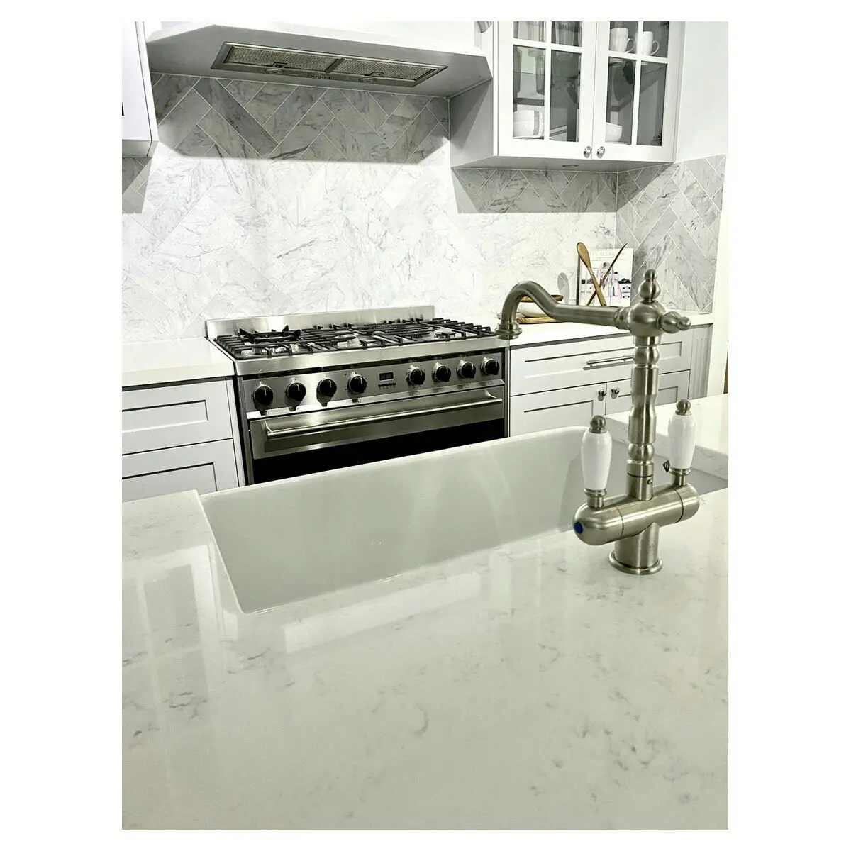 Turner Hastings Franc s Twin Mixer Tap Brushed Nickel