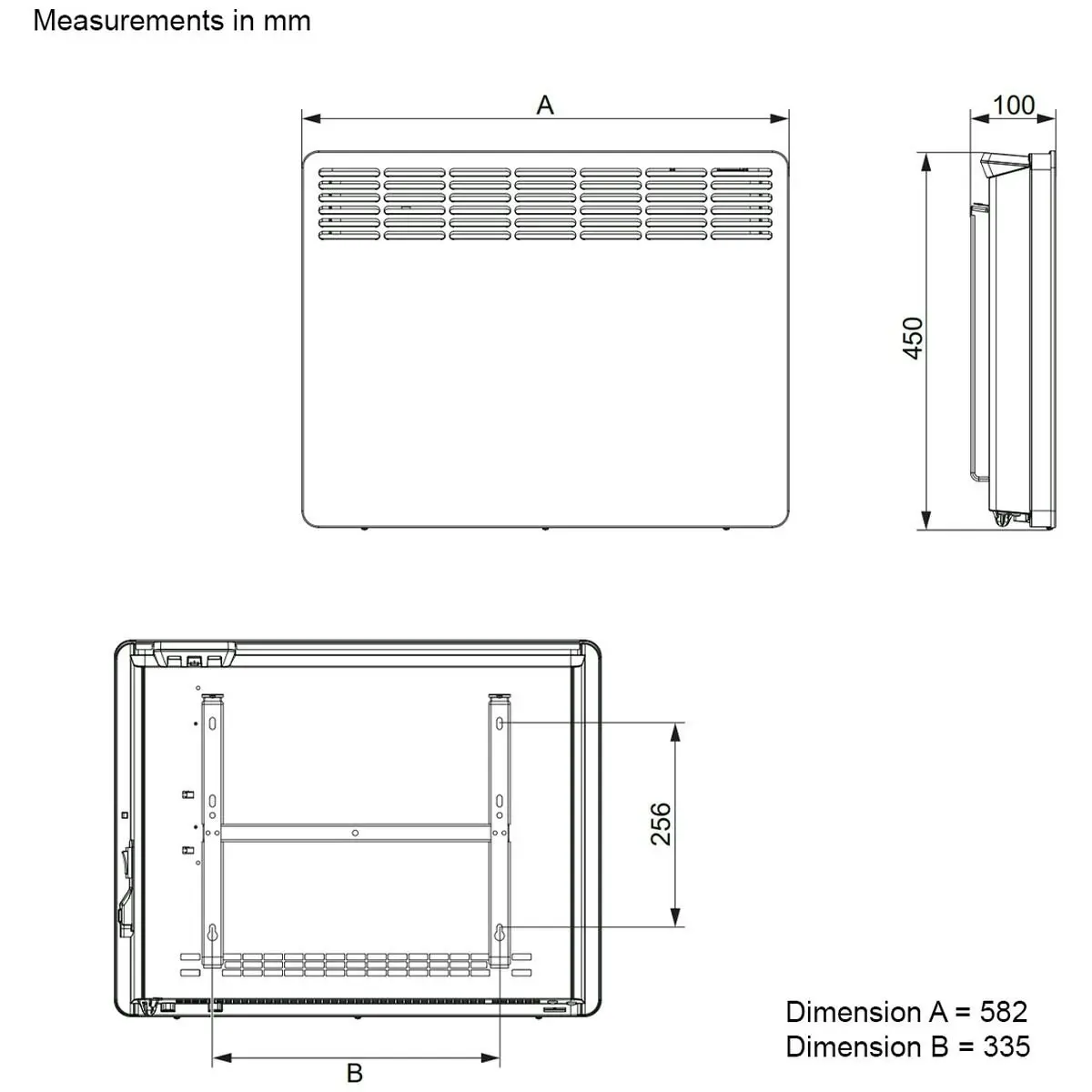 Stiebel Eltron 1.5kW Panel Heater with Manual Dial