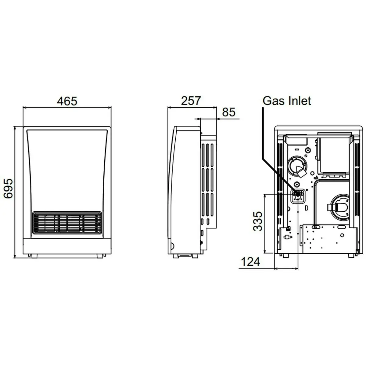 Rinnai EnergySaver Flued Natural Gas Heater