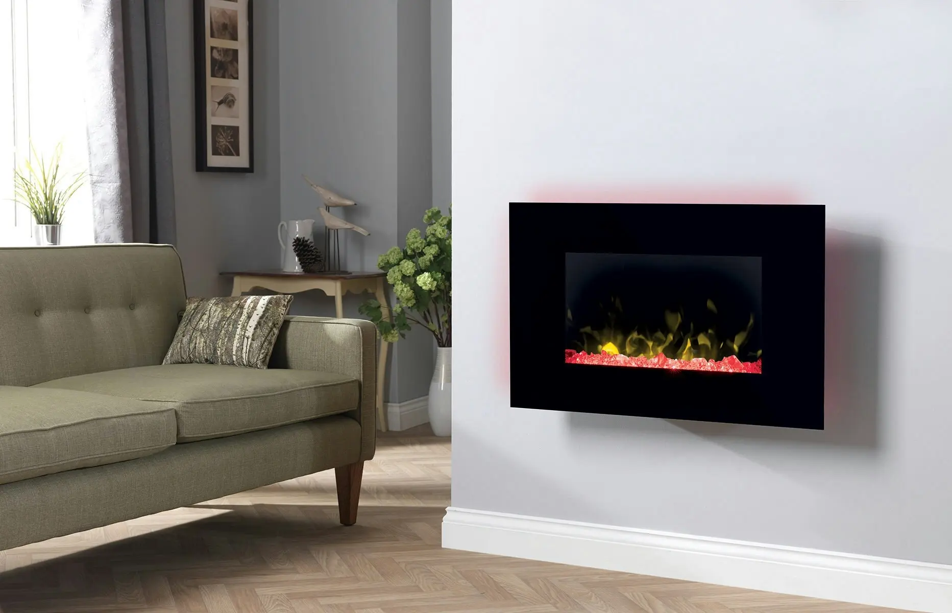 Dimplex Toluca Deluxe Wall Mounted Electric Fire Heater