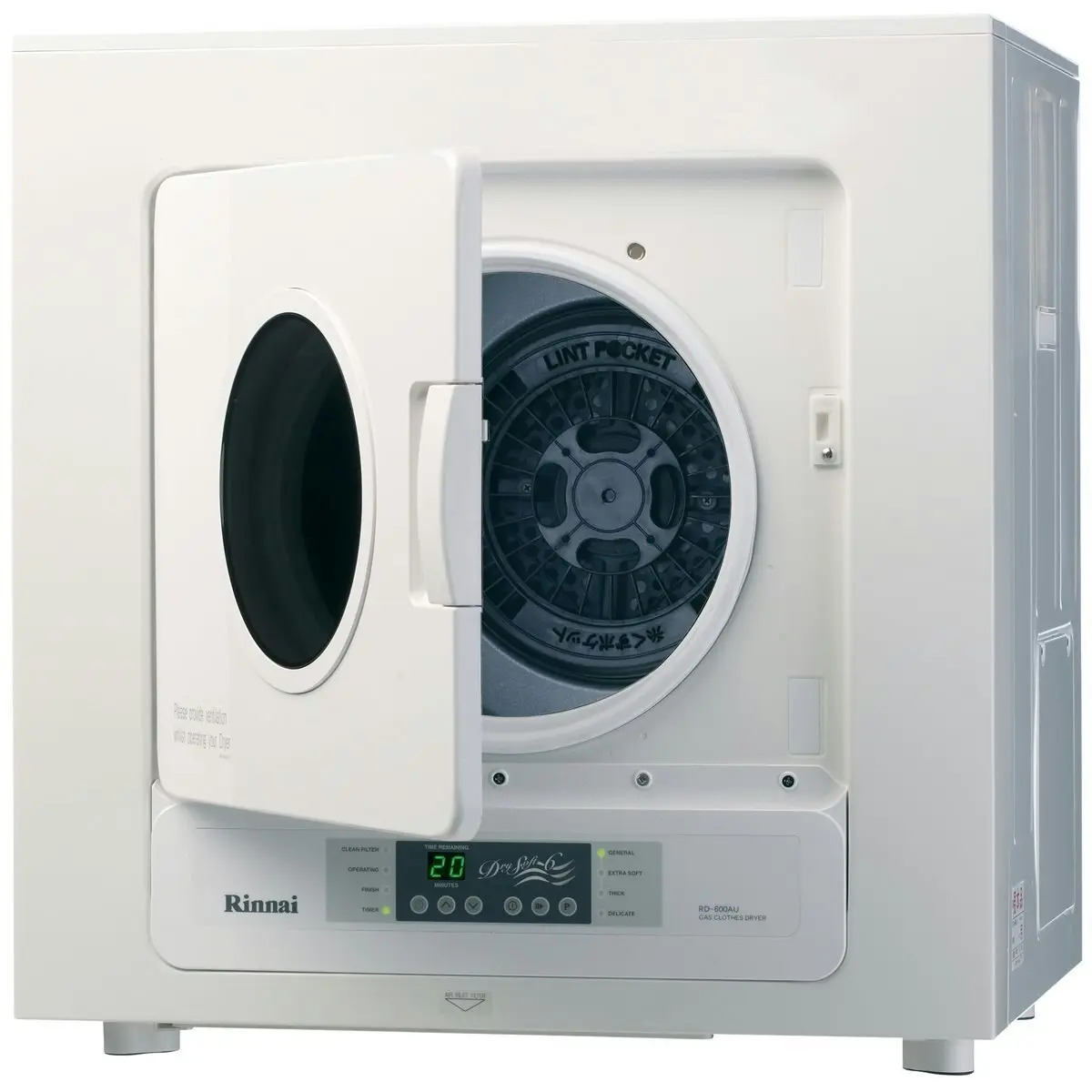 Rinnai 6kg Dry-Soft 6 LPG Gas Dryer