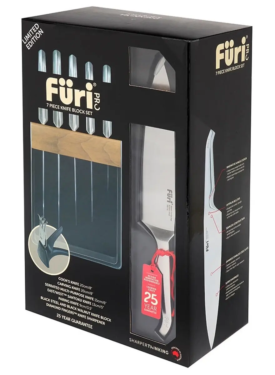 Furi Pro Limited Edition 7 Piece Knife Block Set