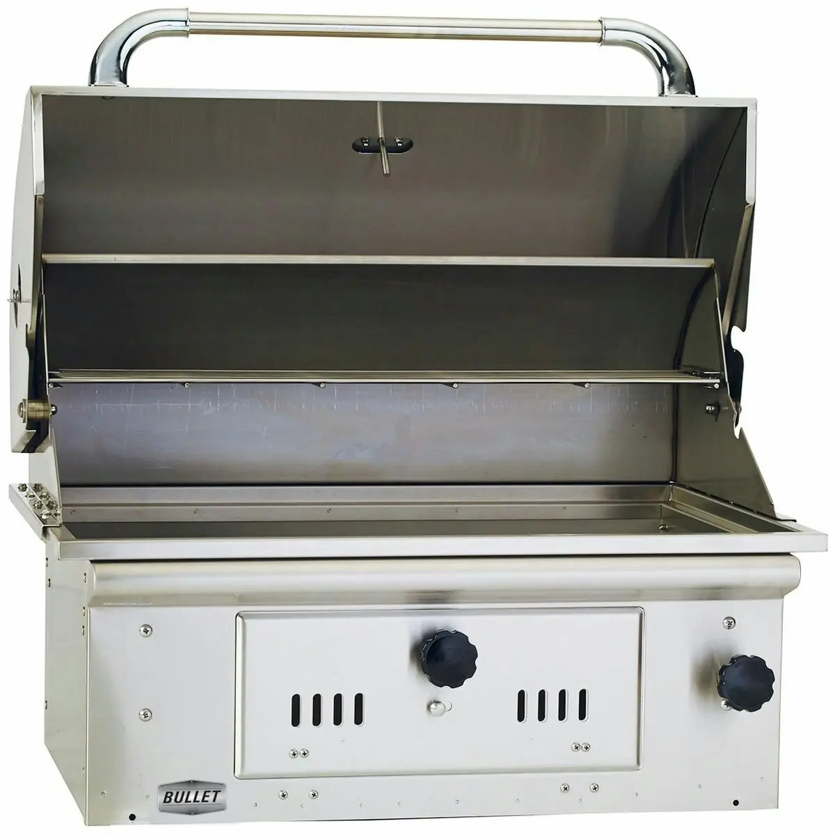 Bullet Bison Charcoal Grill Built-In BBQ