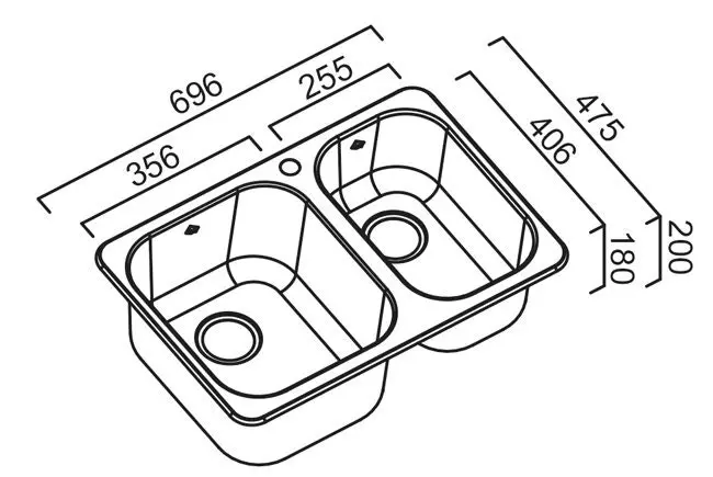 Abey NuQueen 1 and 3/4 Bowl Sink Pack