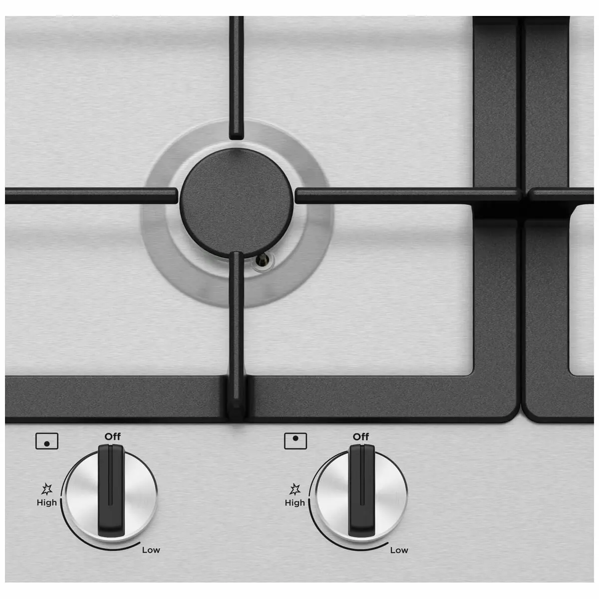 Westinghouse 90cm 5 Burner Natural Gas Stainless Steel Cooktop