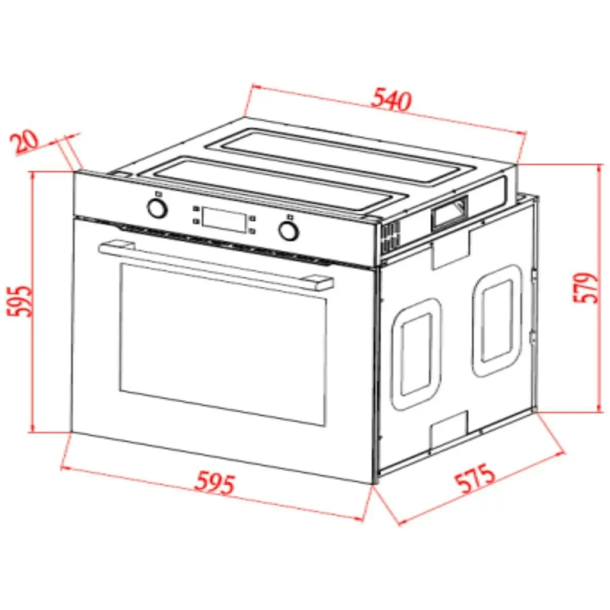 Linarie 60cm Pyrolytic Electric Built-in Oven