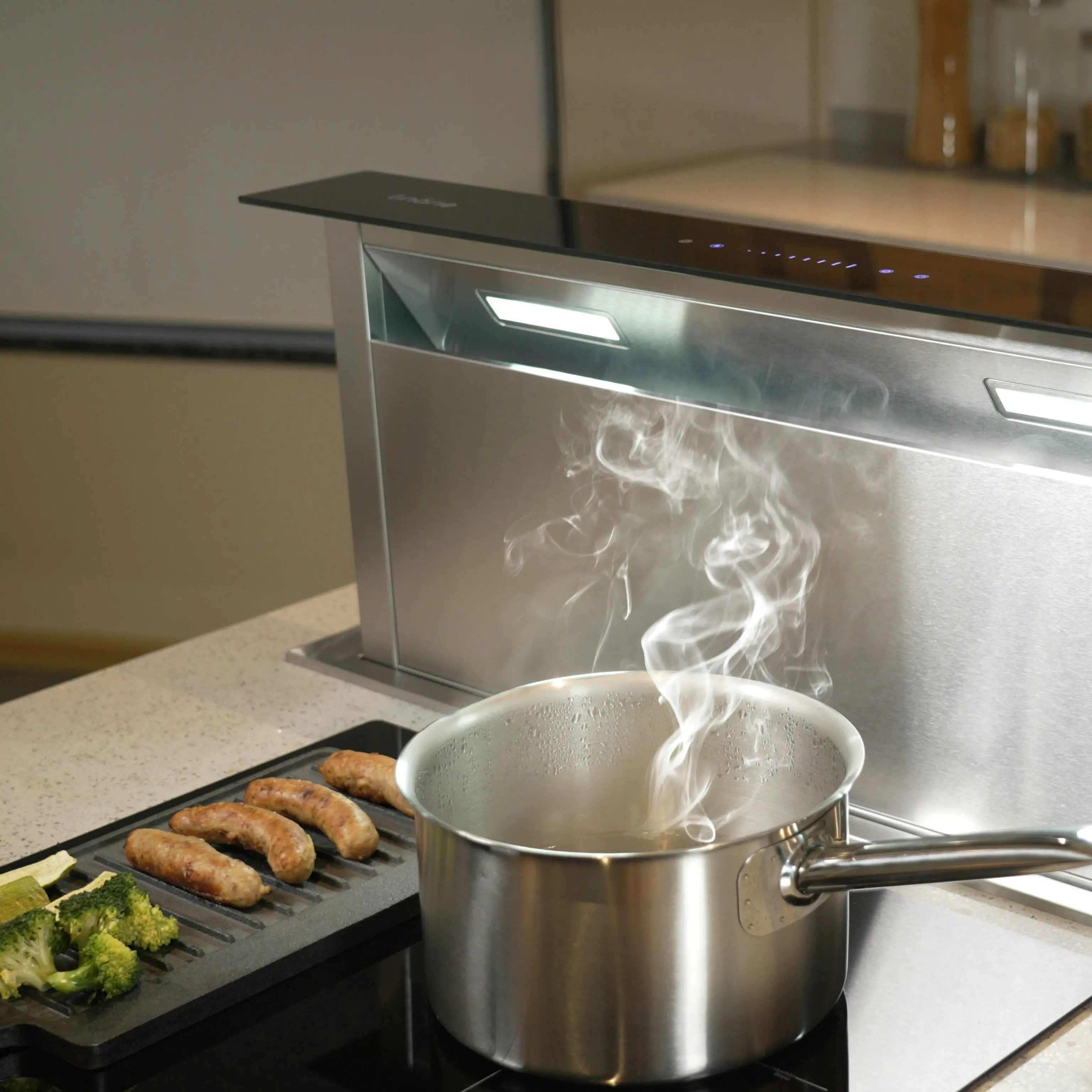 Linarie 90cm Downdraft Extractor Rangehood