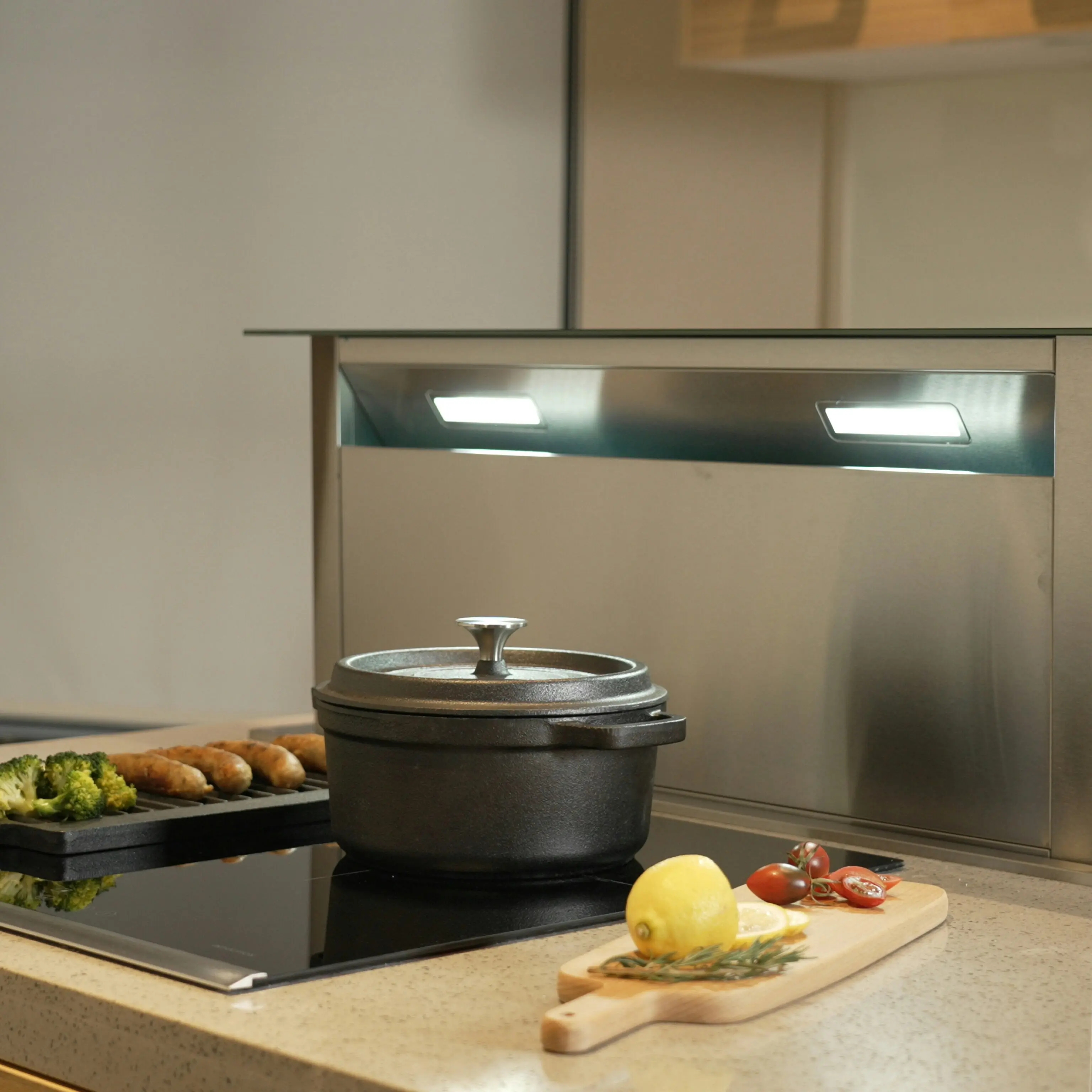 Linarie 90cm Downdraft Extractor Rangehood