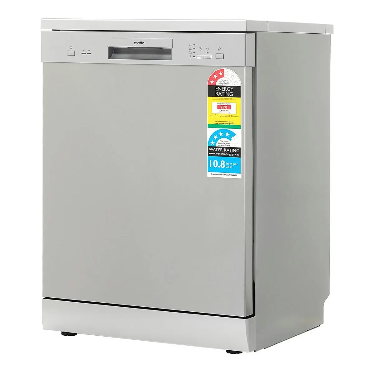 Esatto 60cm Freestanding Stainless Finish Dishwasher