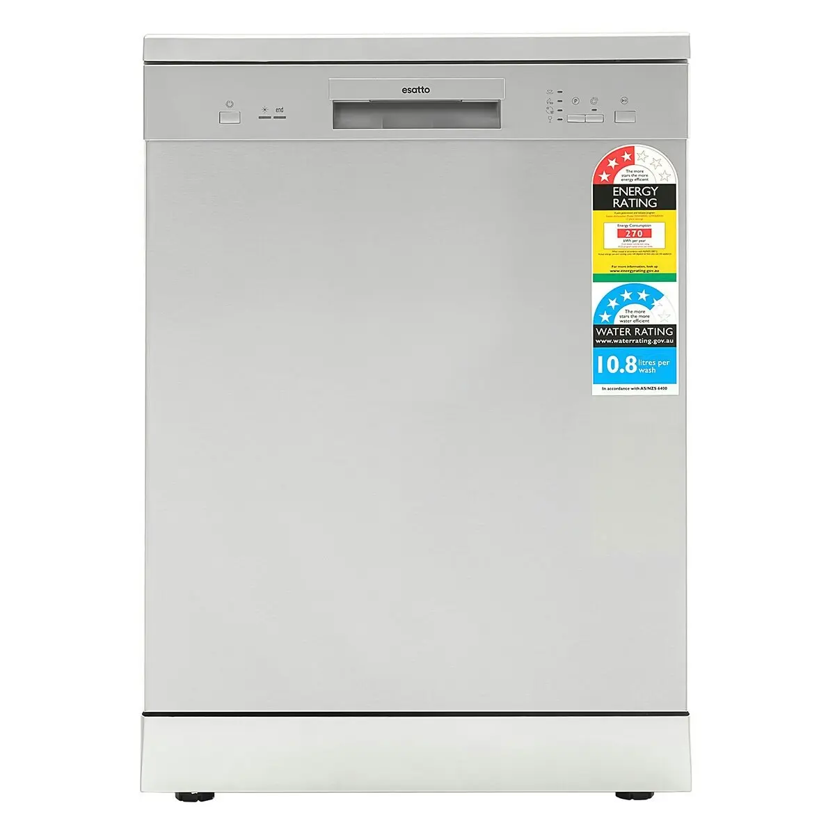 Esatto 60cm Freestanding Stainless Finish Dishwasher