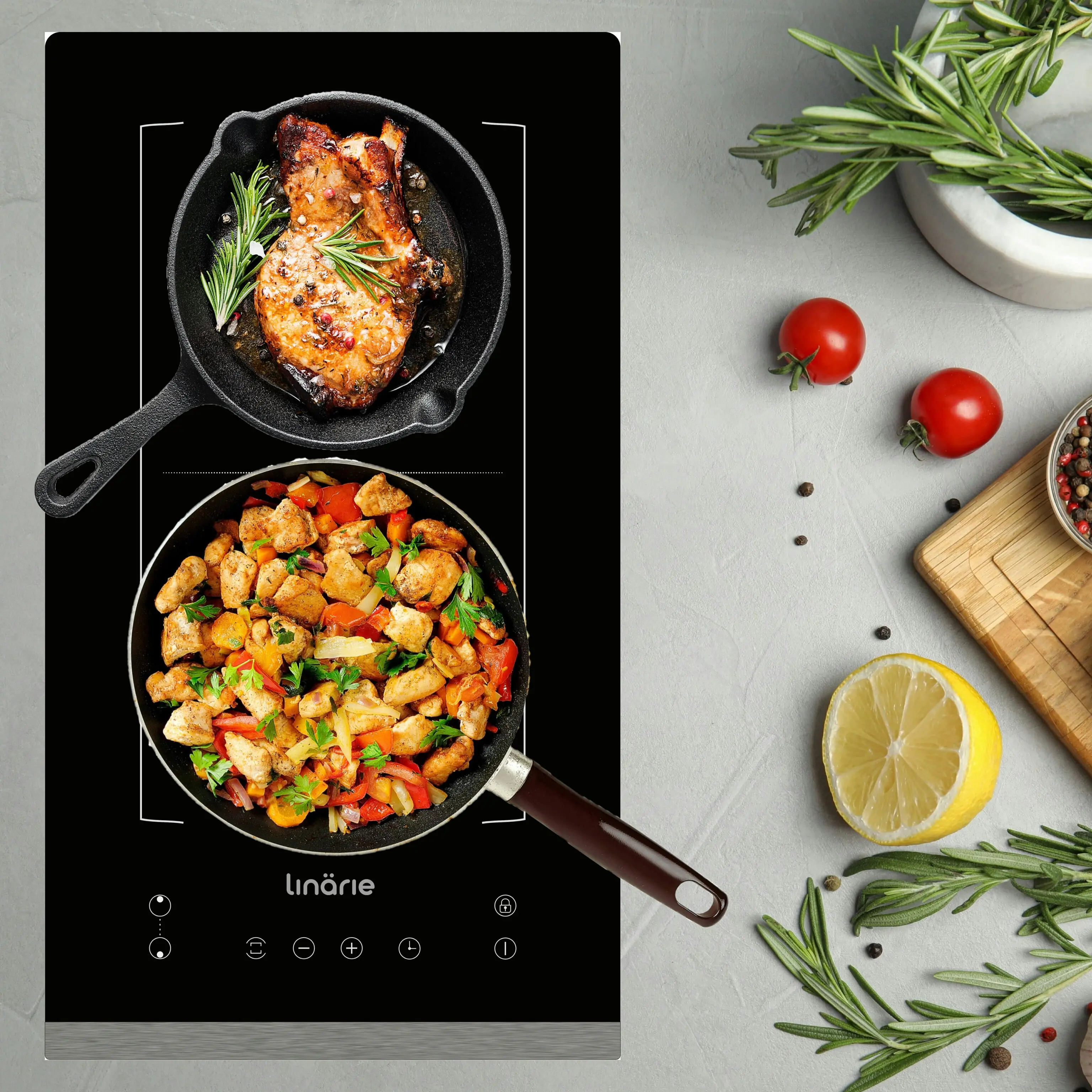 Linarie 30cm Domino Induction Cooktop with Flex Zone