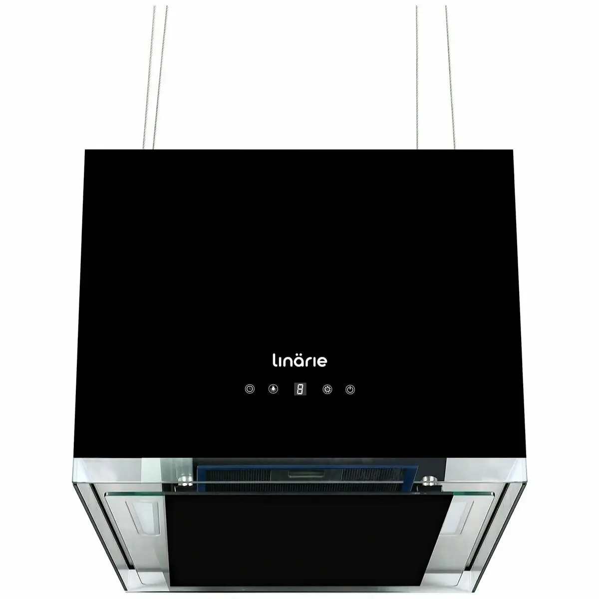 Linarie 50cm Island Rangehood Black