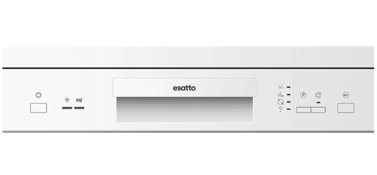 Esatto 60cm Freestanding White Finish Dishwasher