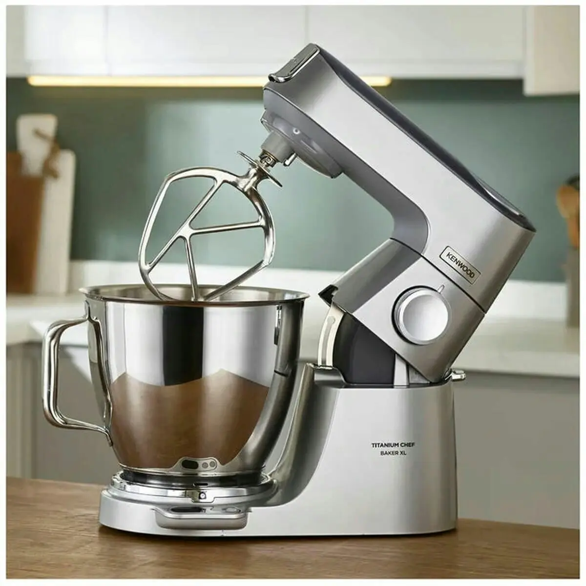 Kenwood XL Titanium Chef Baker Benchtop Mixer Silver