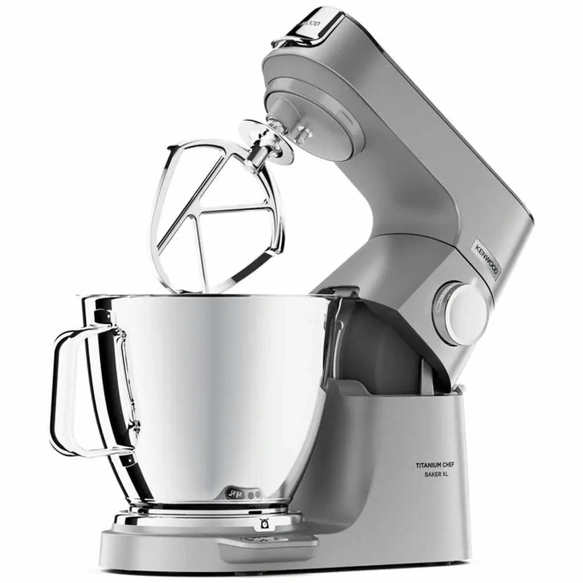 Kenwood XL Titanium Chef Baker Benchtop Mixer Silver