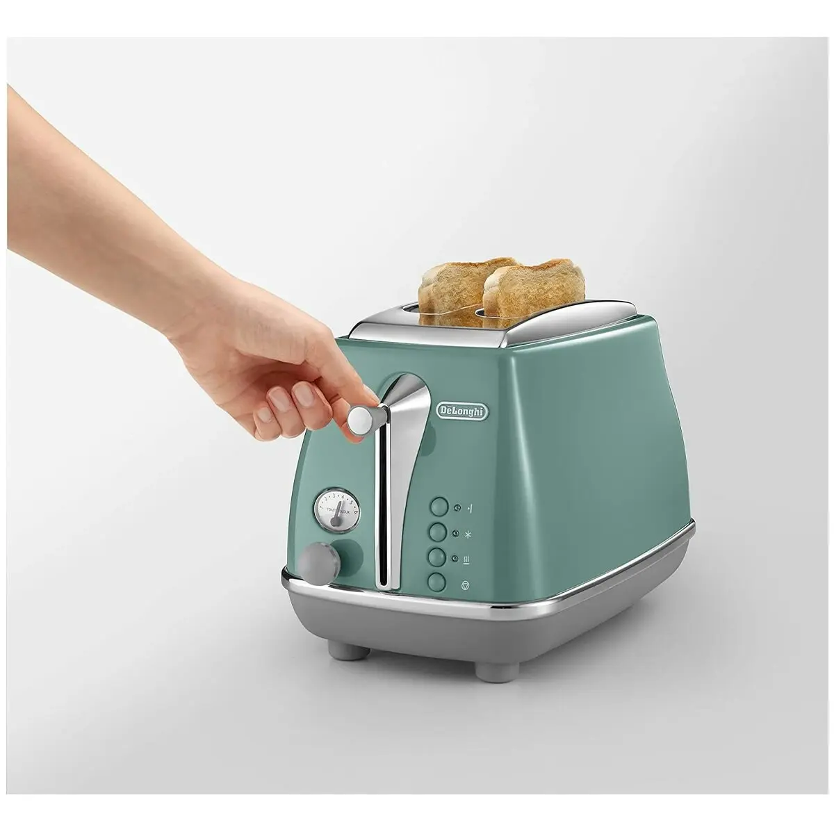 De'Longhi Icona Capitals Two Slice Toaster Toronto Green