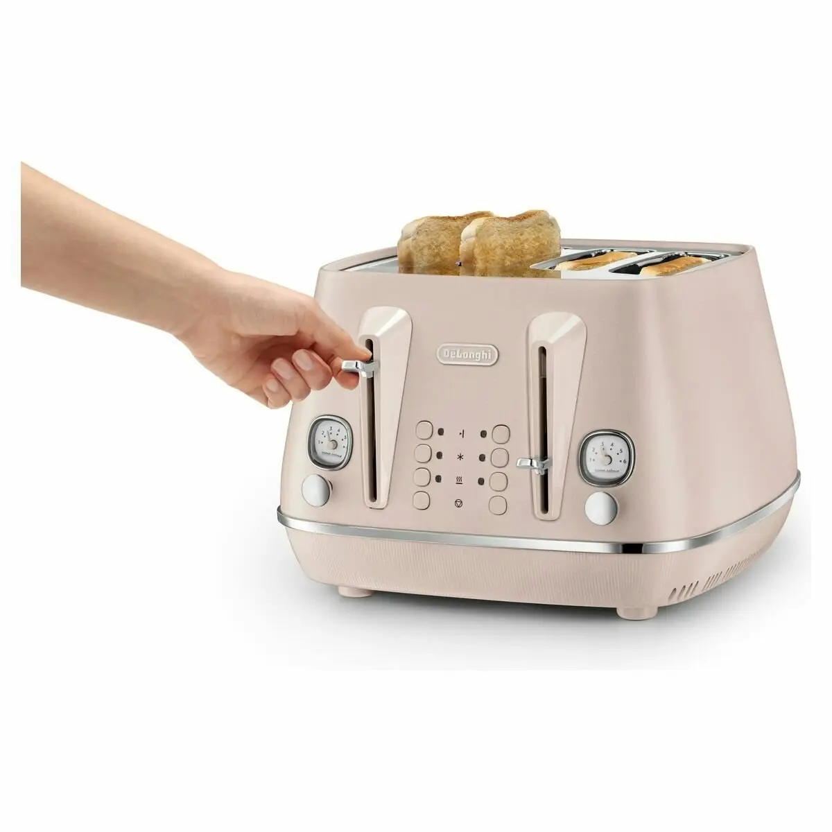 De'Longhi Distinta Perla 4-Slice Toaster Rose