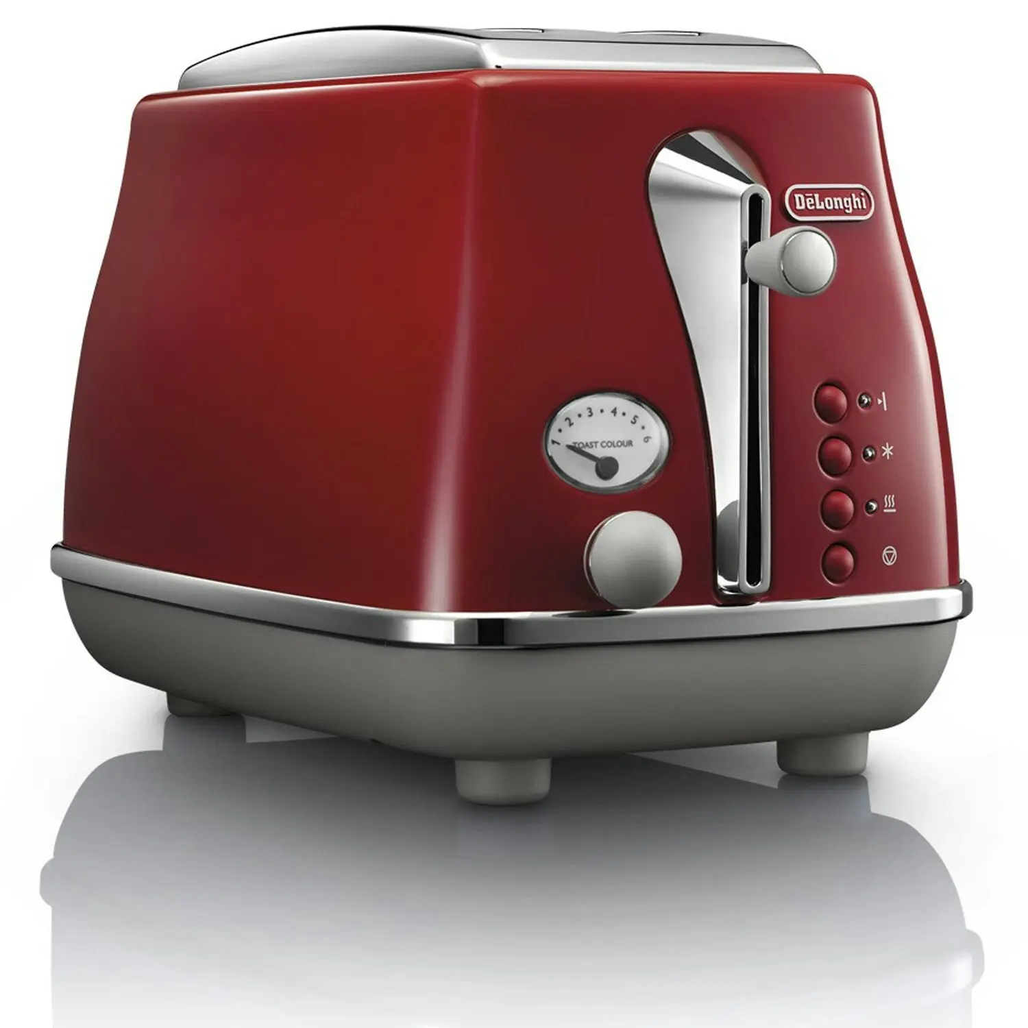 De'Longhi Icona Capitals Two Slice Toaster Tokyo Red