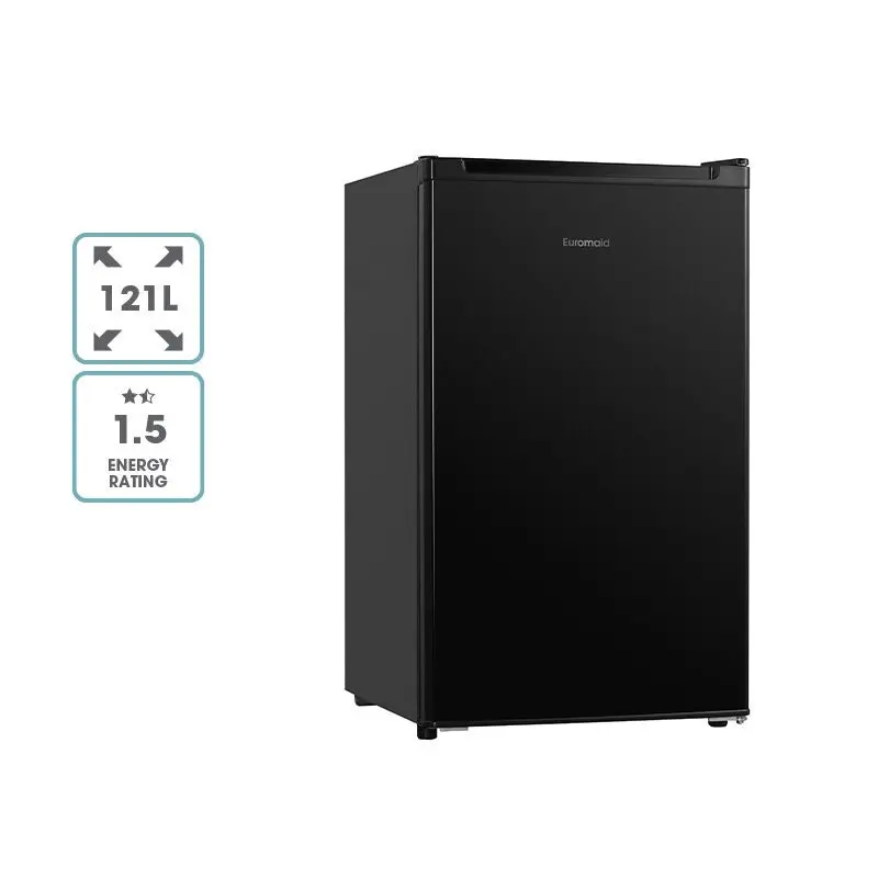 Euromaid 126L Black Bar Fridge