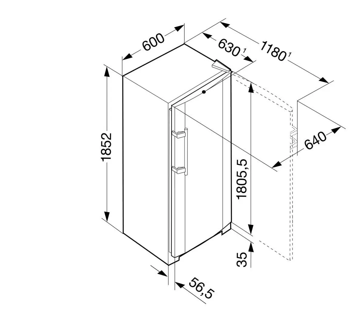 Liebherr 304L Upright Freezer