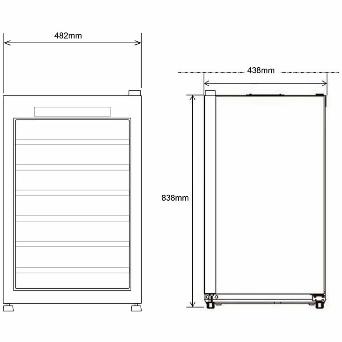 Husky Vino Pro 34 Bottles Single Zone Wine Storage Cabinet