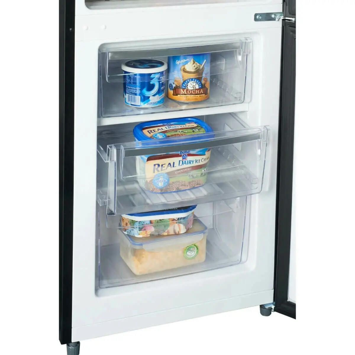 Linarie Annecy 242L Retro Bottom Mount Fridge Black