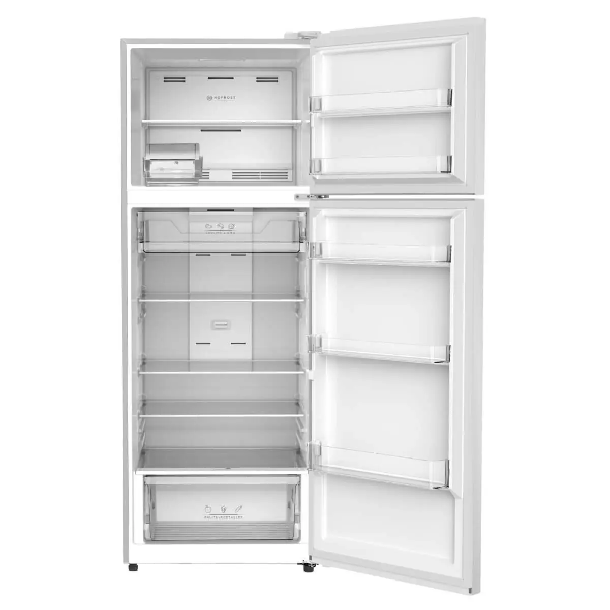 Esatto 413L Top Mount Fridge White