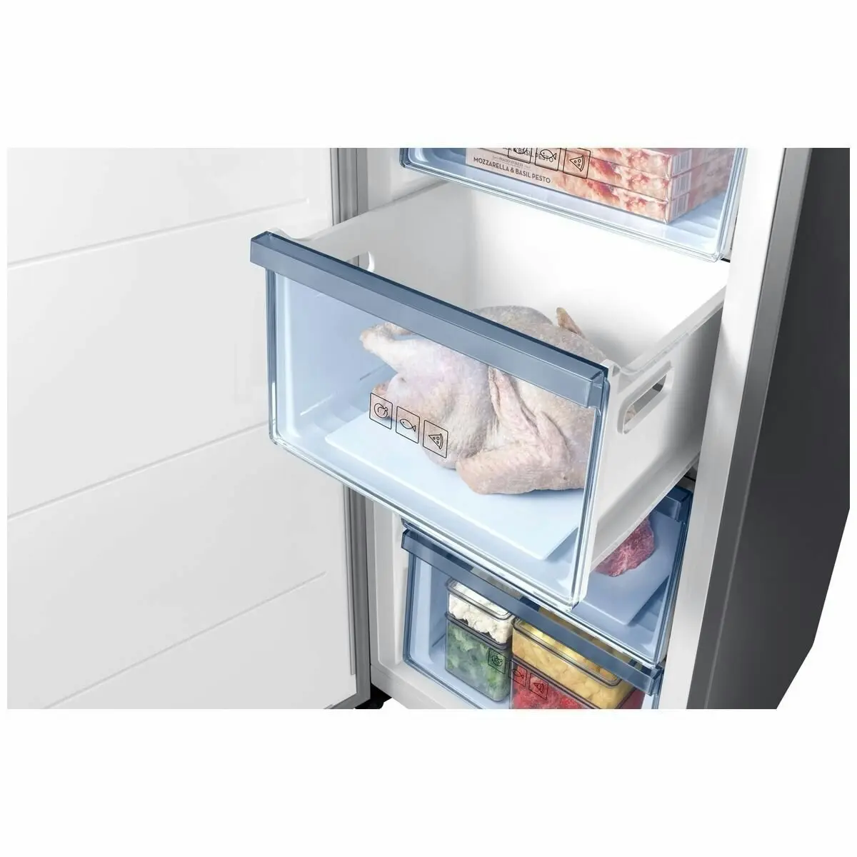 Samsung 323L Single Door Freezer Silver