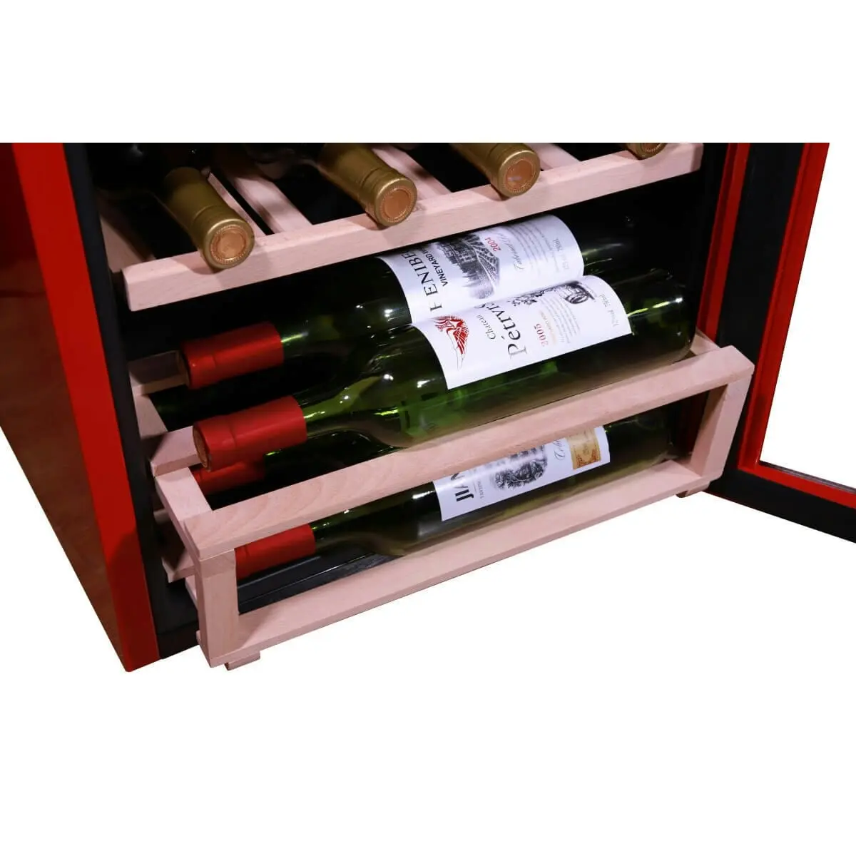 Linarie Burgundy 33 Bottle Single Zone Retro Wine Fridge