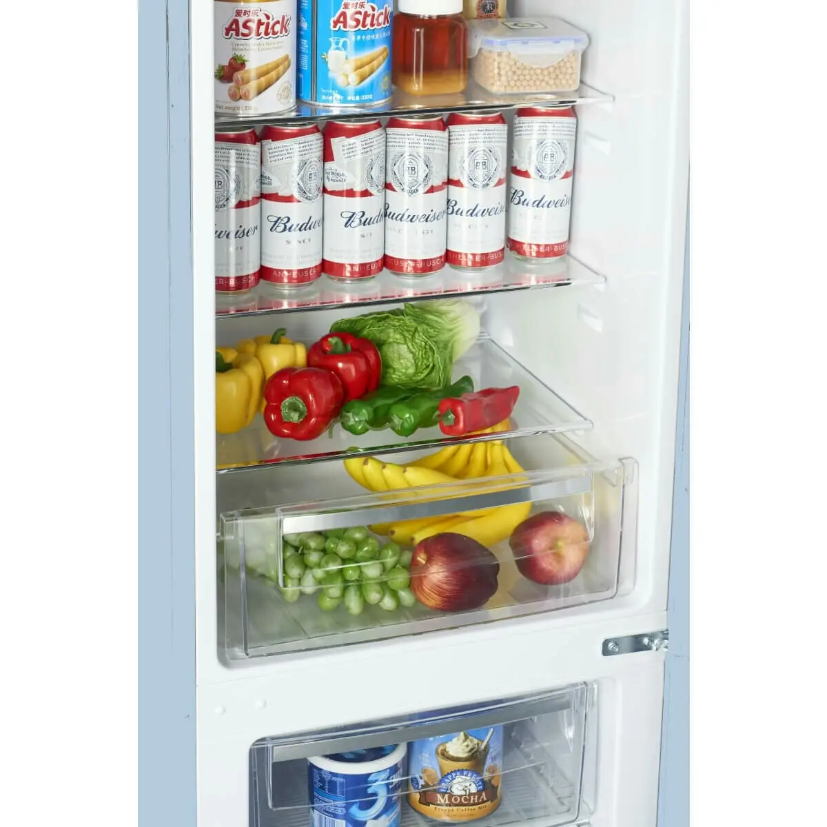 Linarie Annecy 242L Retro Bottom Mount Fridge Blue