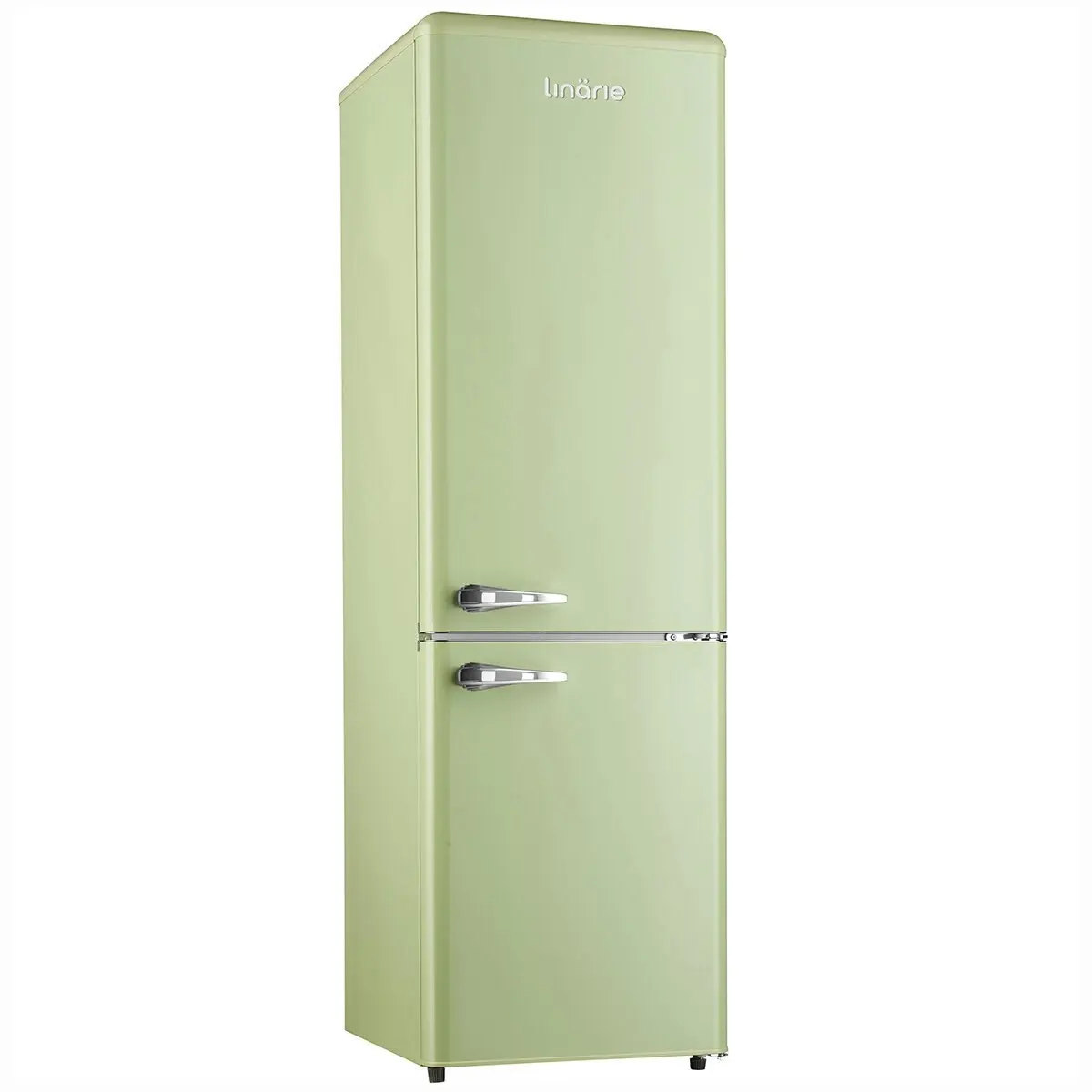 Linarie Annecy 242L Retro Bottom Mount Fridge Green