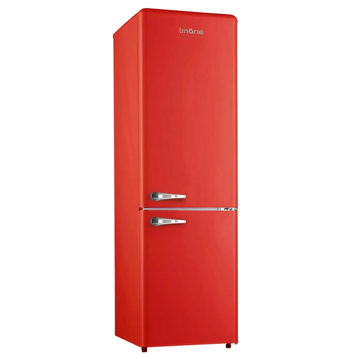 Linarie Annecy 242L Retro Bottom Mount Fridge Red