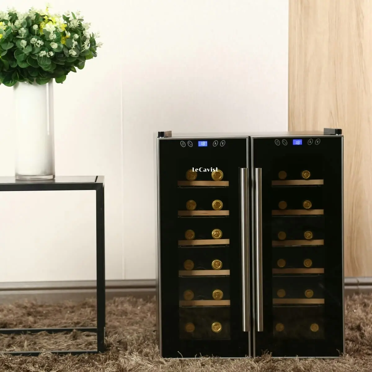 Lecavist 24 Bottle Dual Zone Wine Fridge