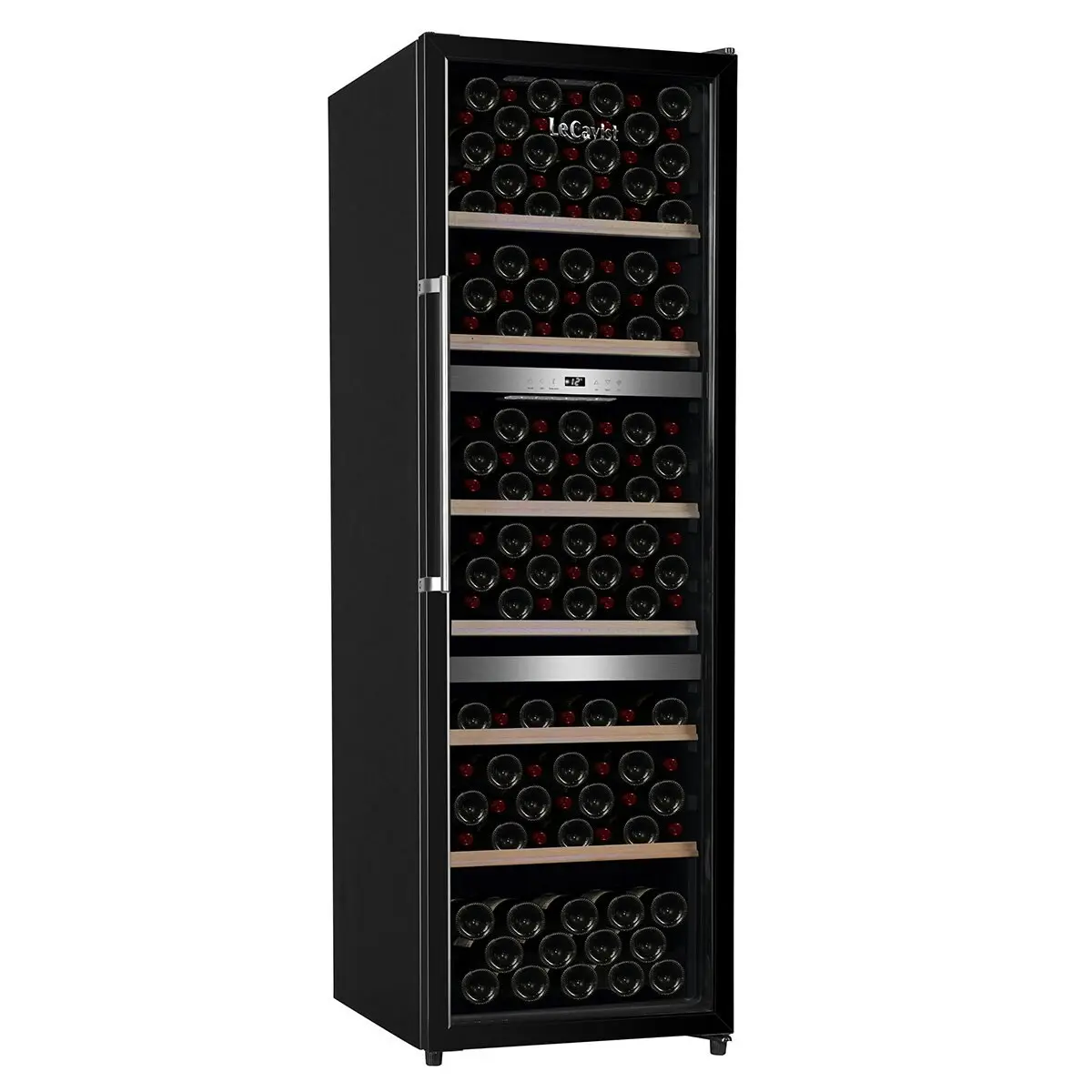 Lecavist 140 Bottle Triple Zone Wine Fridge Black