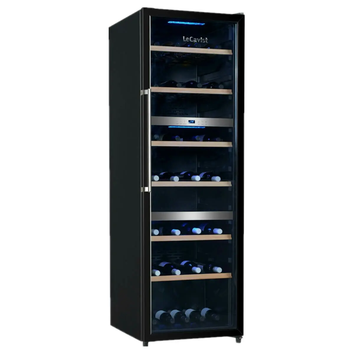 Lecavist 140 Bottle Triple Zone Wine Fridge Black