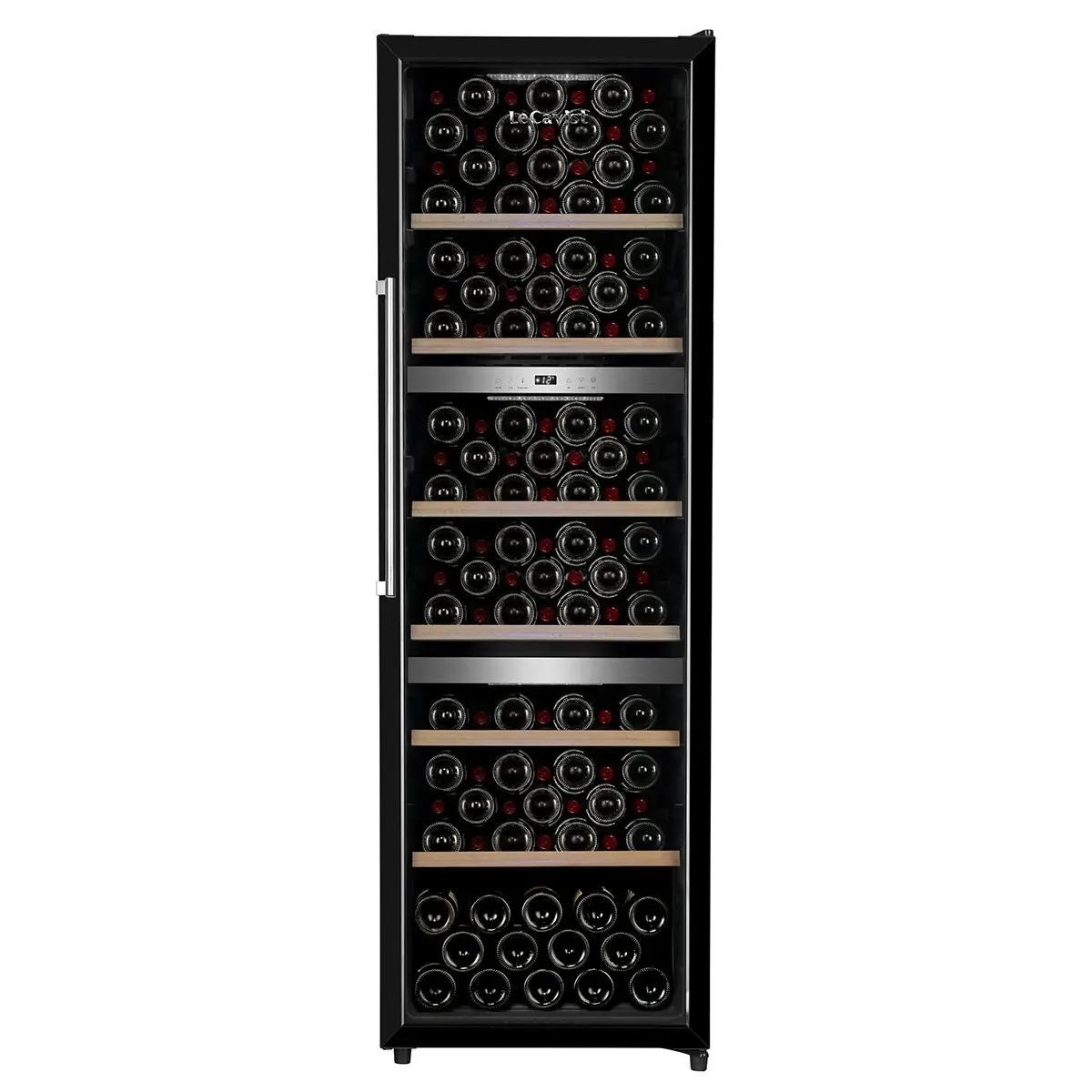 Lecavist 140 Bottle Triple Zone Wine Fridge Black