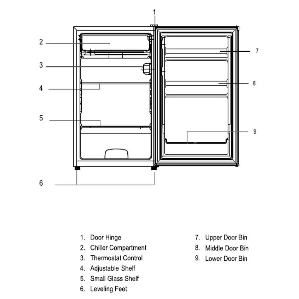 Eurotech 121L Bar Fridge Stainless Steel