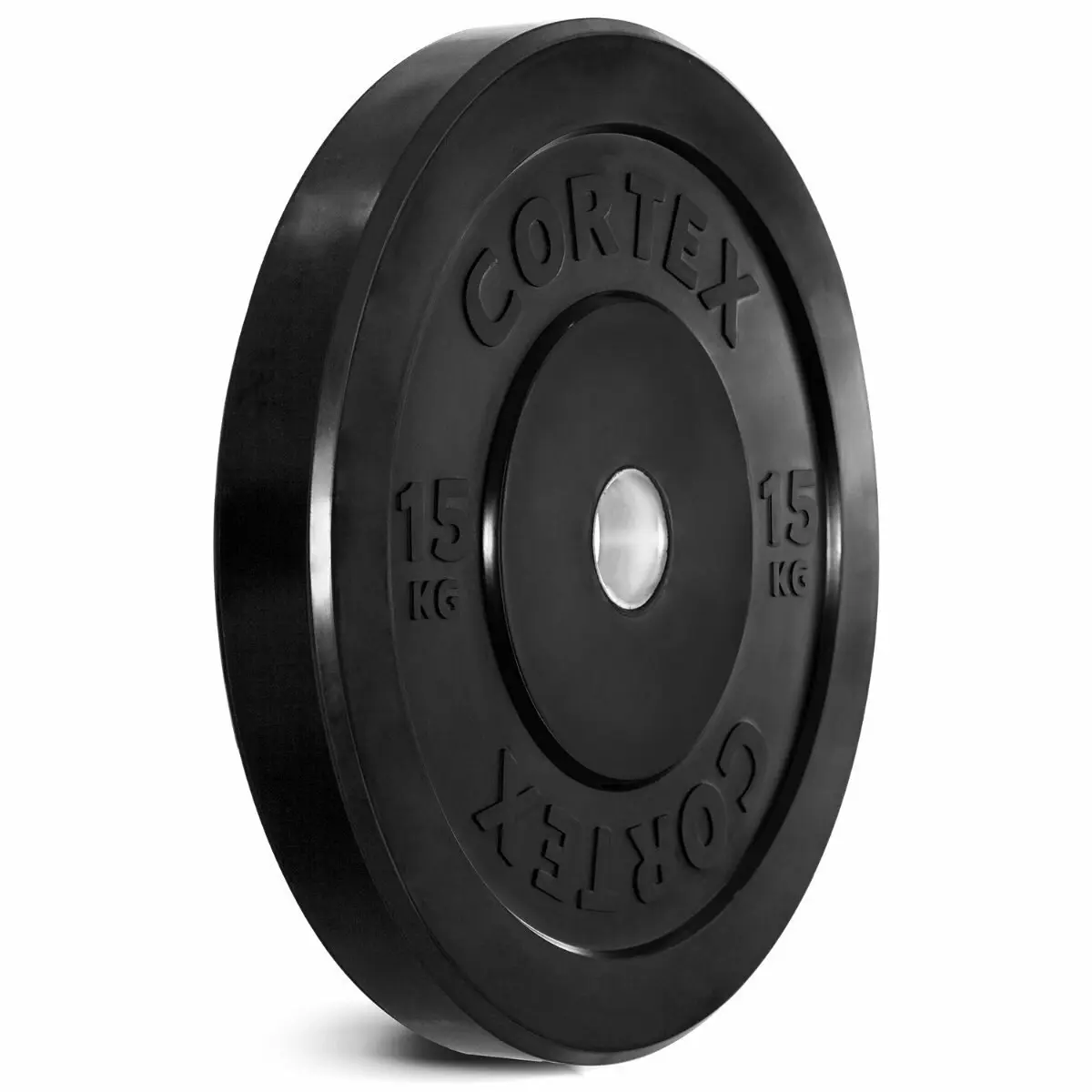 Cortex Black 15kg Bumper Plate Pair