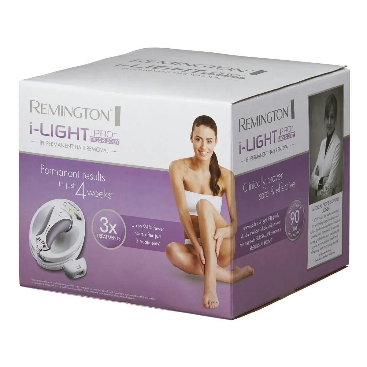 Remington iLIGHT Pro + Face and Body IPL Hair Removal