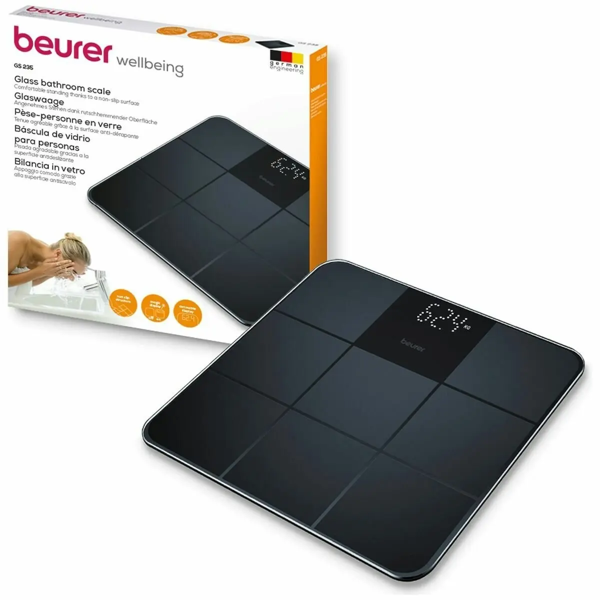 Beurer GS235 Digital Scale with MG21 Infrared Massager