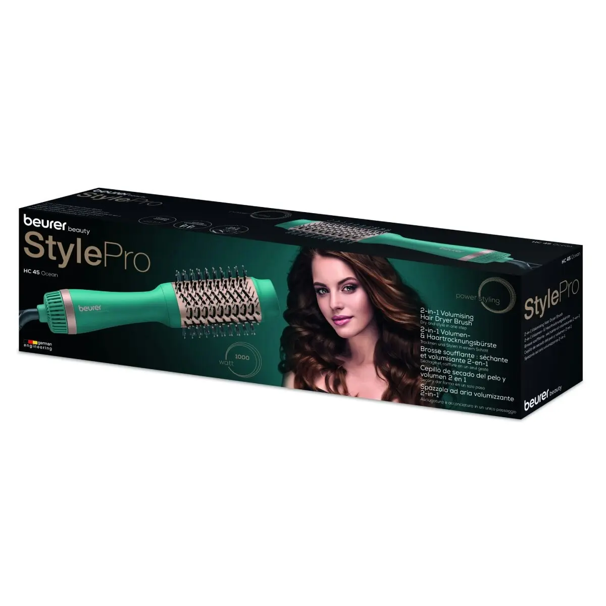 Beurer 2 in 1 Volumising Hair Dryer Brush and Split End Trimmer