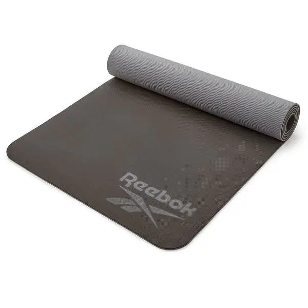 Reebok 6mm Double Sided Yoga Mat Grey