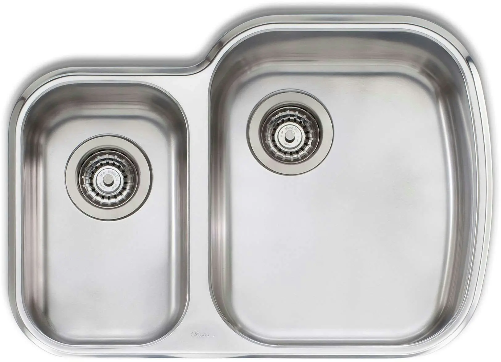 Oliveri Monet 1 & 1/2 Double Right Hand Bowl Undermount Sink MO72U