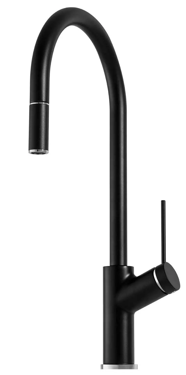 Oliveri Vilo Pull Out Matte Black Mixer Tap VT0398C-BLACK