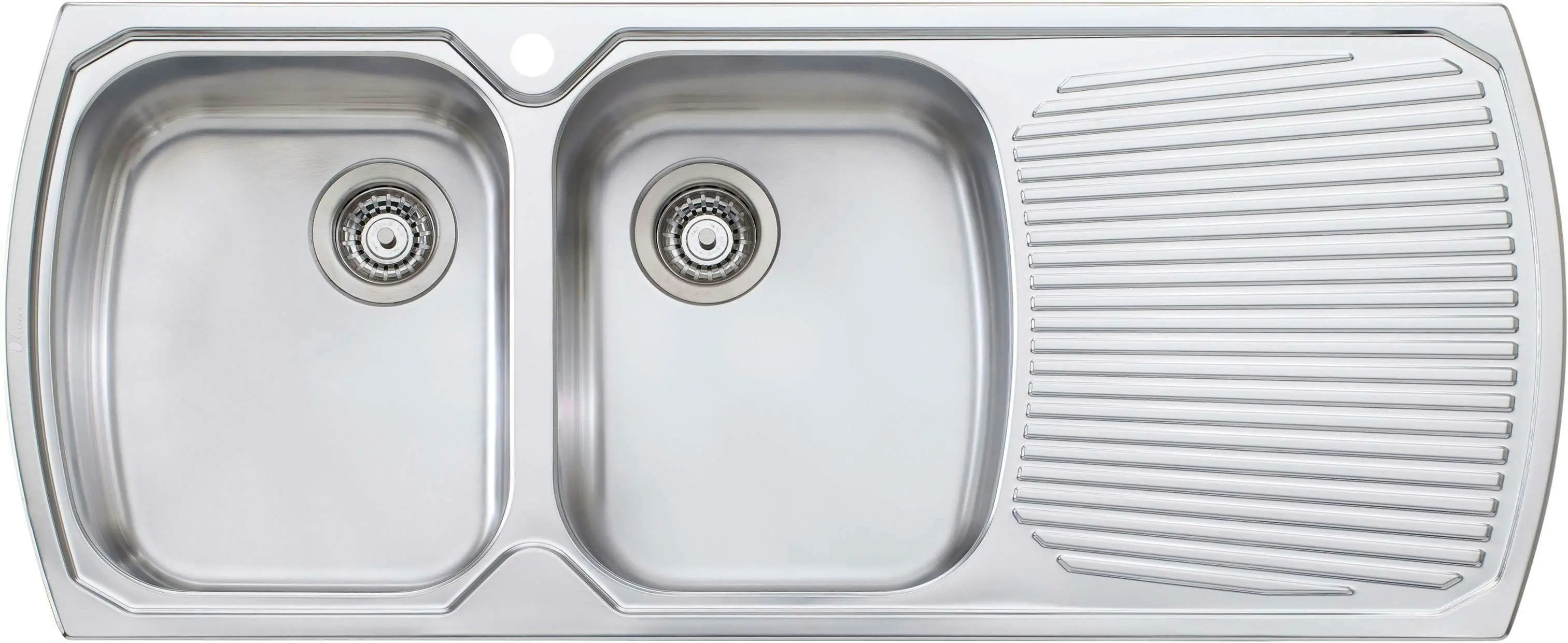 Oliveri Monet Double Left Hand Bowl Inset Sink With Drainer MO771