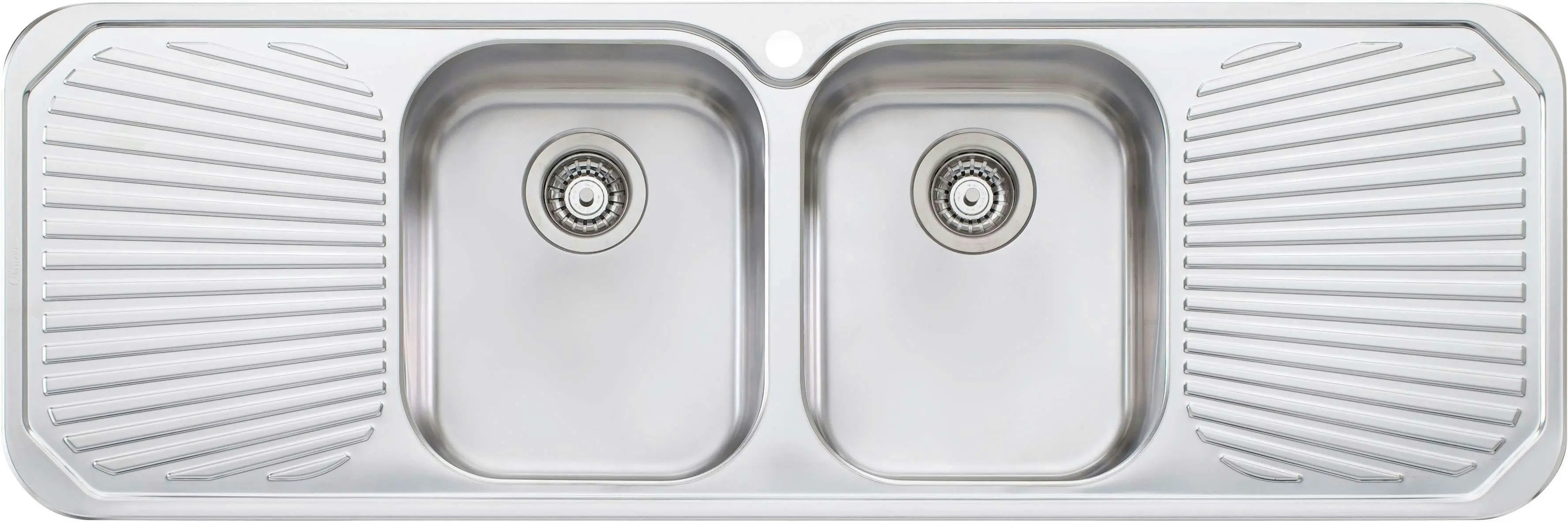 Oliveri Petite Double Bowl Inset Sink With Double Drainer PE353