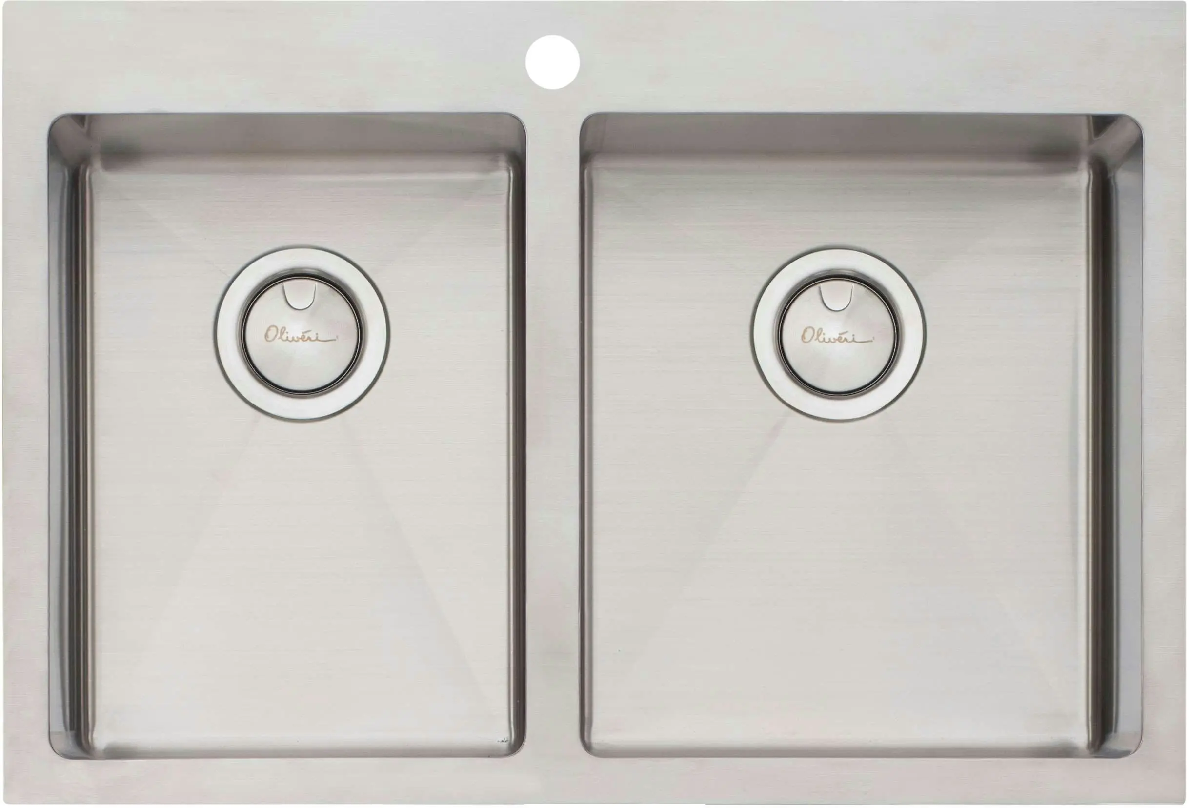 Oliveri Apollo 1 & 3/4 Double Right Hand Bowl Inset/Undermount/Flush Sink AP1426