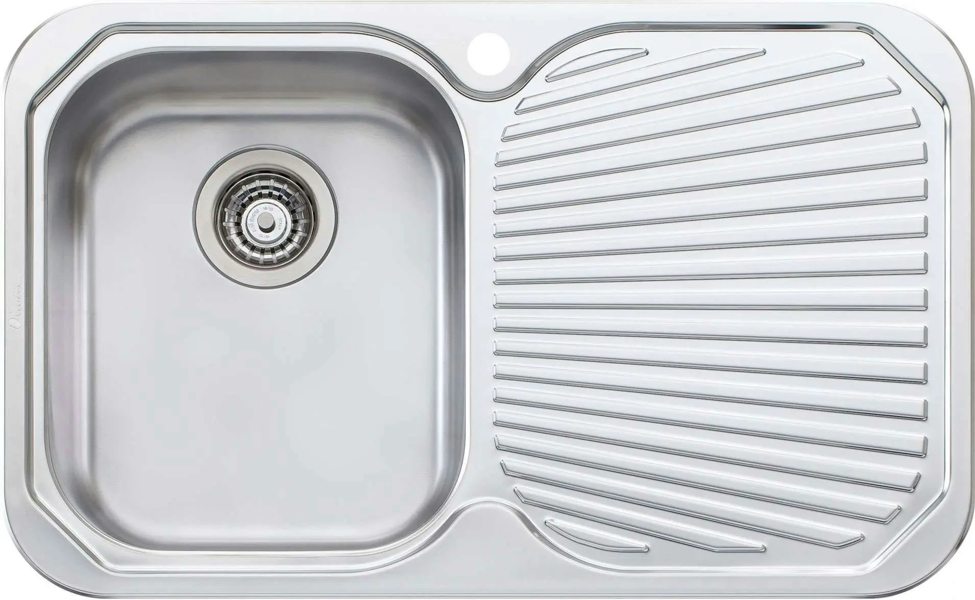 Oliveri Petite Single Left Hand Bowl Inset Sink With Drainer PE321