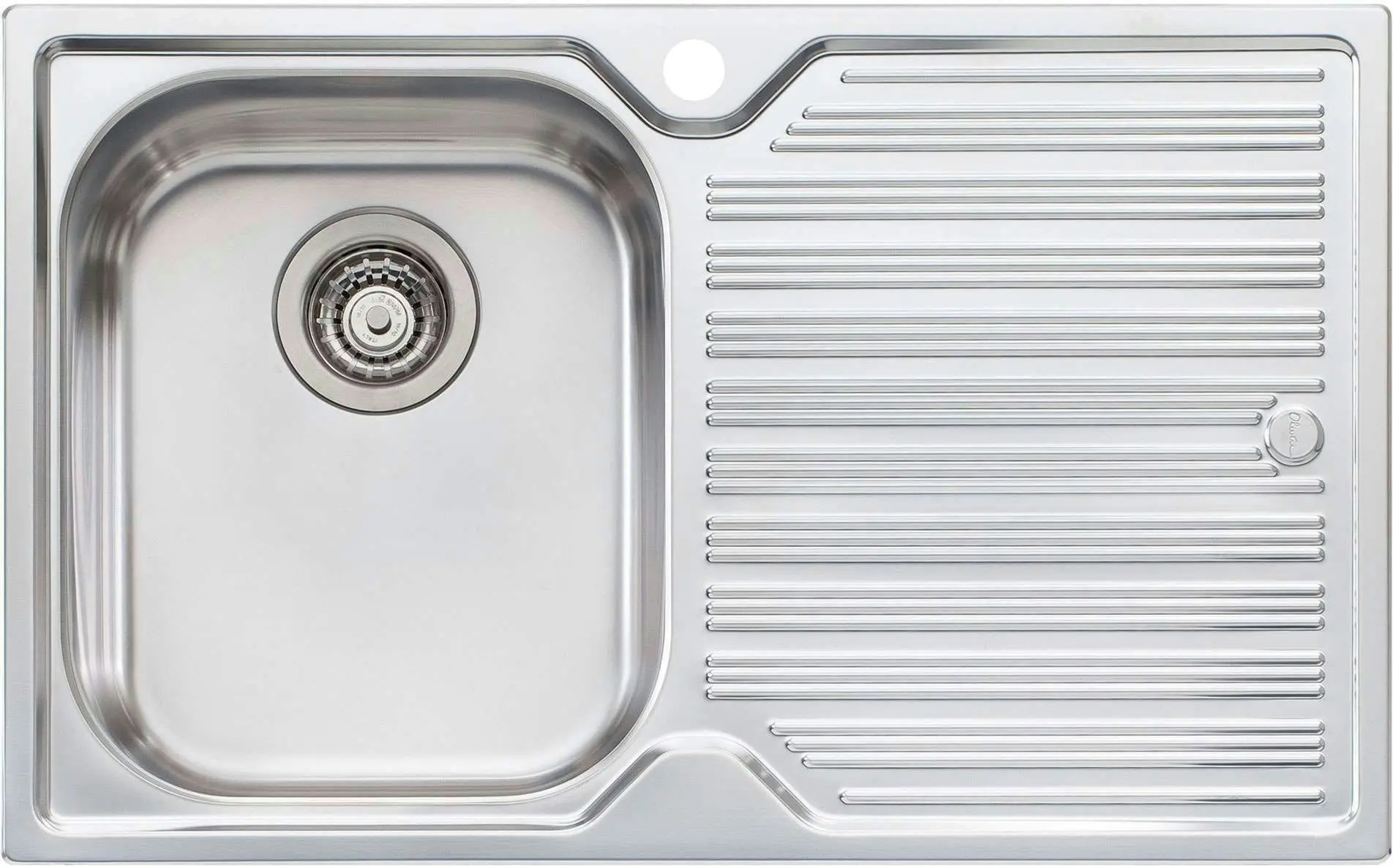 Oliveri Diaz Single Left Hand Bowl Inset Sink With Drainer DZ121