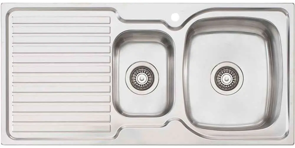 Oliveri Endeavour 1 & 1/2 Bowl Inset Sink With Drainer EE02